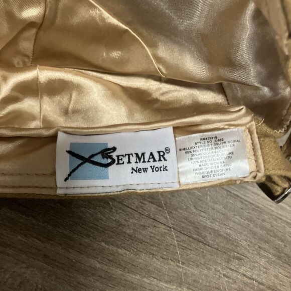 Betmar New York Beige Newsboy Cabbie Hat Women Adjustable Adult Polyester - Picture 9 of 11